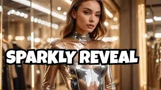 [4K] Try On Haul | Sparkly Transparent Bodysuit | No Bra