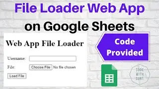 File Loader Web App to Google Drive on Google Sheets