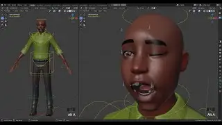 Learn to setup a full character rig with facial controls BLENDER NEW