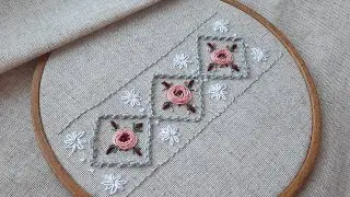 Easy Beautiful Design Stitches for beginners Border Embroidery