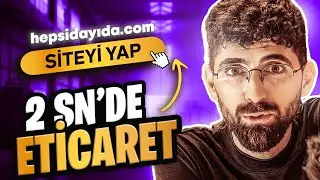 2,5 SANİYEDE  ETİCARET  SİTESİ NASIL YAPILIR?