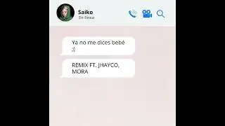 BB;( (IA COVER) Saiko Ft. Jhayco, Mora