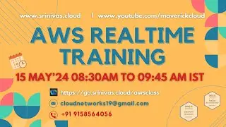 Real-Time AWS SysOps Administrator & Architect with Terraform training | 15MAY24 | 8:30-10:00 AM IST