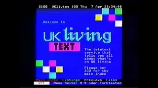 TV-DX UK Living, Videotext and opening 07.04.1994