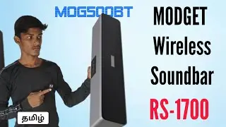 MODGET Wireless with Built-in Microphone 20 W Bluetooth Soundbar Unboxing in Tamil | Under 2000