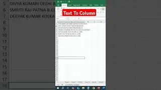 Convert Text to Columns in Seconds#excel#exceltips#exceltricks#shorts