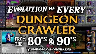 Dungeon Crawler evolution - EVERY 80's and 90's grid-based pseudo-3D RPG - compilation comparison