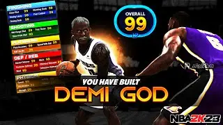 BEST ALL-AROUND CENTER BUILD in NBA2K23! * GLITCHED BUILD* DEMIGOD BUILD! + BEST BADGES!