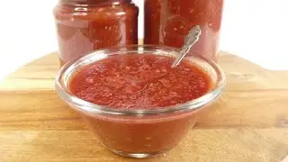 Adjika from plums with the taste of Georgian tkemali sauce!