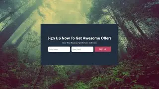 Amazing Newsletter Section Using Only | HTML & CSS |