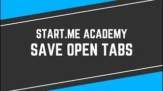 How to save Open Tabs