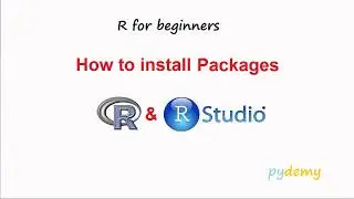 How to Install Packages in R & R Studio - R Tutorial for Beginners