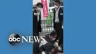 Suspected gunman tackled after former Japan PM Shinzo Abe assassinated