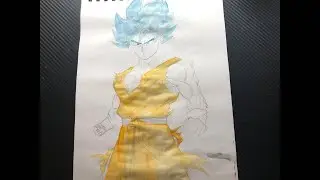 Goku ultra instinct live drawing