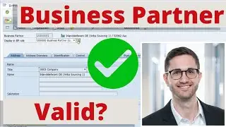 Check SAP Business Partner Validity