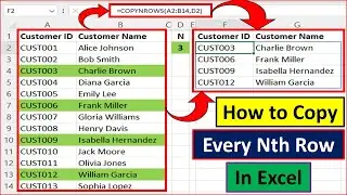 How to Copy Every Nth Row in Excel