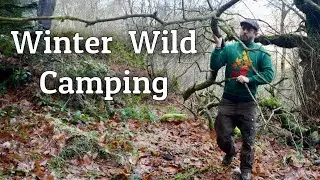 Winter Wild Camping with NO Tent | Campfire Cooking with Foraged Truffles