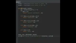 Python - BMI Calculator