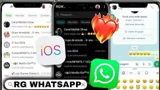 SAIU🔥 RG WHATSAPP IOS IGUAL IPHONE ATUALIZADO NOVA ATUALIZAÇÃO ( FUNCIONANDO COM NÚMERO DIRETO)