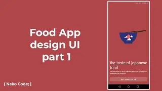 Food App design UI part 1