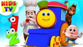 Cute Cartoon Kids Songs For Babies | Bob The Train Nursery Rhymes - Kids Tv