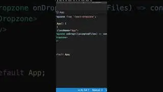 Quickly Setup  React Dropzone in 60 Seconds | #shorts #reactjs