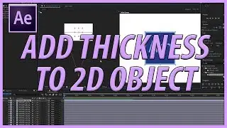 How to Extrude an Object without Plugins or Raytracing in Adobe After Effects CC