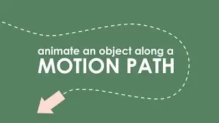 How to Animate an Object along a MOTION PATH in Motion 5