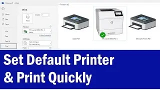 How To Set Default Printer in Windows 10, 11 | How To Set Default Printer | Default Printer