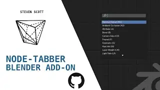 Blender Add-on: Node-Tabber like Houdini ( Github )