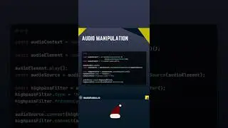 Javascript, Audio Manipulation 