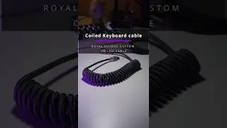 Rk Custom coiled keyboard cable! #shorts