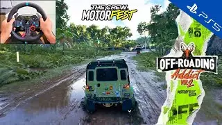 The Crew Motorfest:Off-Roading Addict Vol.2 |Land Rover Defender Works V8 |Logitech G29 PS5 Gameplay