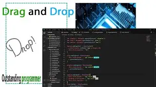 Drag and Drop div or html elements with javascript, css and html