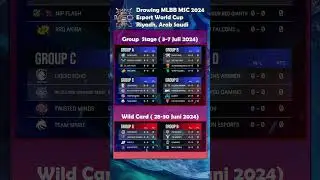 Hasil Drawing MSC 2024 #MLBBEsports  #MLBBMSC2024  #EWC2024 #MSC2024 #MWI2024