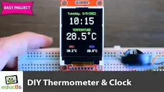 Raspberry Pi Pico Project - Thermometer & Clock ST7735 & DS3231