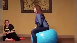 Ball bouncing with cartoon sound effects