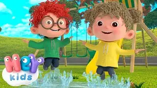 Sauter dans les flaques d'eau ! | Chanson amusante pour Enfants | HeyKids en Français