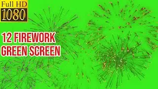 Top 12 || EASY TO USE HD Fireworks Green Screen Animation || by Green Pedia