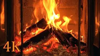 Relaxing Fire Sounds   The BEST Burning 4K Fireplace with Crackling Fire Noise 3 HOURS