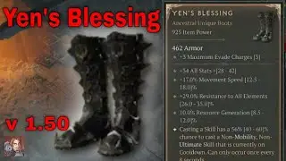 Diablo IV Unique Items - Yen's Blessing (Boots)[v1.5.0]