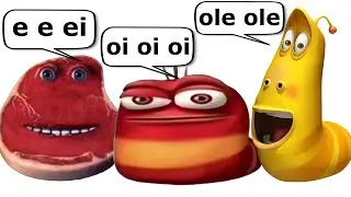 oi oi oi red larva vs e e ei i'm on vacation vs Yellow Larva