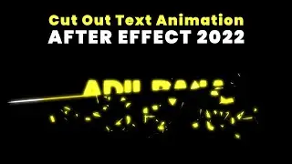 Cut Out Text Animation - After Effect 2022