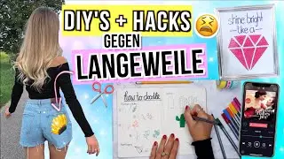 DIYs gegen LANGEWEILE 5.0 😑 einfache DIY Ideen für Zuhause ✨ gegen Langeweile - Cali Kessy