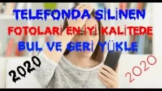 Telefonda Silinen Fotoları Bulup Geri Yüklemek çok kolay ve kalite bozulmadan android
