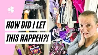 ☘️ Declutter With Me (Things Got Worse Before They Got Better) • Mud Room, Coat Closet, Entryway