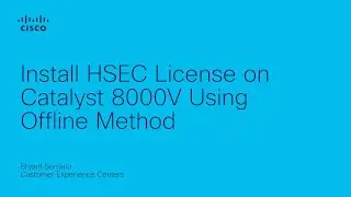 Install HSEC License on Catalyst 8000V Using Offline Method