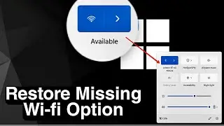 WiFi Icon Missing From Windows 11 Quick Settings [FIXED]