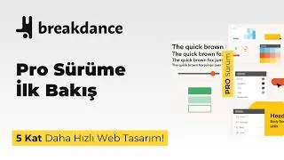 Breakdance Pro Sürüme İlk Bakış! Global Ayarlar & Hazır Şablonlar!