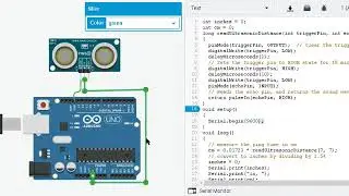 Ultrasonic Sensor with Arduino uno with code / 3 pin ultrasonic sensor for object distance measuring